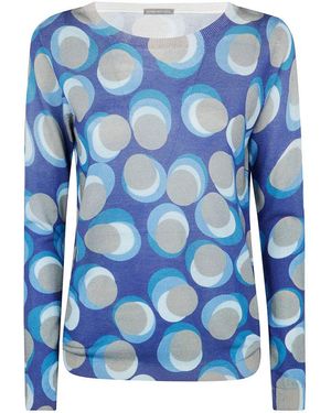 In bed with You Geometric Pattern Top - Blue