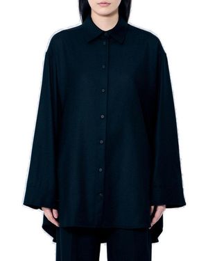 The Row Caroline Shirt in Black | Lyst