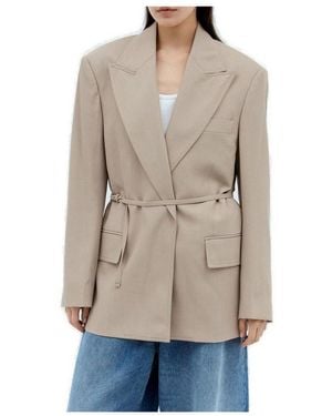 Acne Studios Jador Relaxed Fit Blazer - Natural
