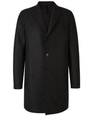Harris Wharf London Single-Breasted Coat - Black