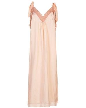 Chloé Lace-Detailed Long Slip Dress - White