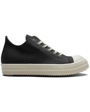 Rick Owens Hollywood Lace-Up Low Sneaks Sneakers - Black