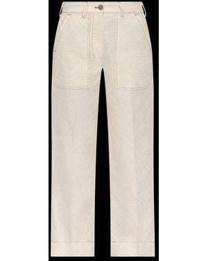 Etro Contrasting Stitching Pants - Black