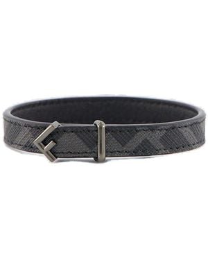 Fendi Ff Buckled Five Bracelet - Grey