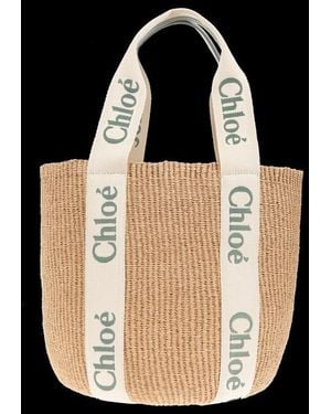 Chloé Woody Large Tote Bag - Black
