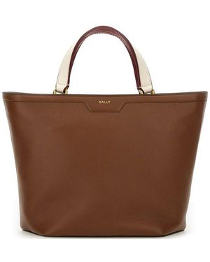 【送料&関税込】Bally Logo Patch Striped Top Handle Bag Bally Logo Patch Striped Top Handle Bag | italist