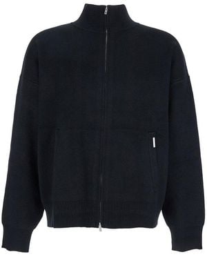 Represent Initial Knitted Track Jacket - Blue