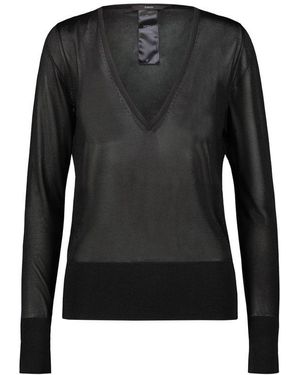 SAPIO N21 V-neck Long Sleeved Jumper - Black