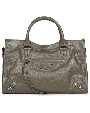 Balenciaga Le City Medium Tote Bag - Grey