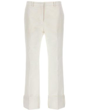 N°21 Turned-Up Hem Pants - White