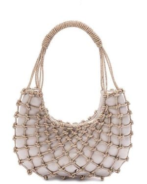 Rosantica Net Design Tote Bag - White