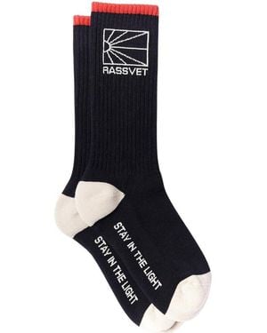 Rassvet (PACCBET) Logo Crew Socks - Black