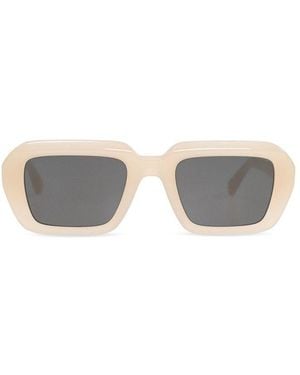 Mykita Nima Rectangular Frame Sunglasses - Natural