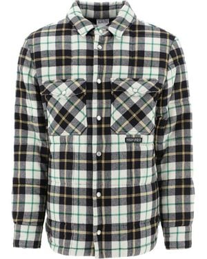 Marcelo Burlon Padded Checked Shirt - Green