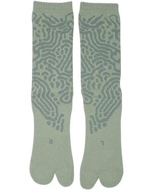 Goldwin Patterned Crew Socks - Green
