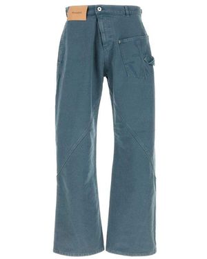 JW Anderson Air Force Blue Denim Jeans