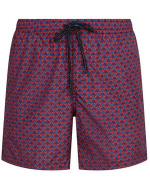 Drumohr Patterned Swim Shorts - Purple