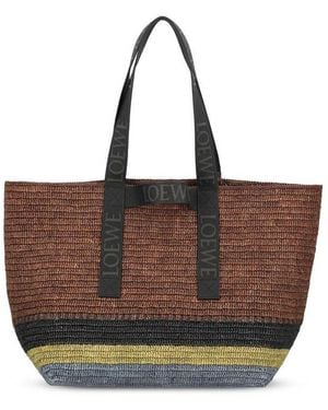 Loewe Fold Shopper Bag - Brown