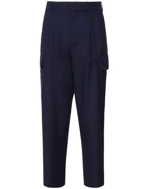 Drole de Monsieur Mid-Rise Pleat Detailed Trousers - Blue