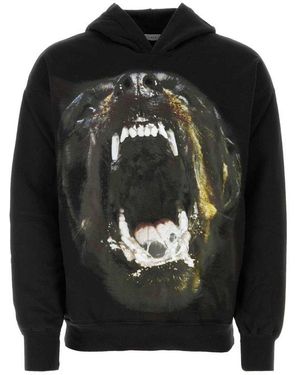 1989 STUDIO Graphic-Printed Long-Sleeved Hoodie - Black