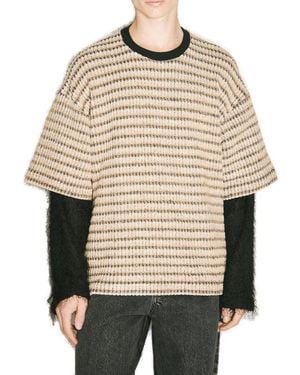 Song For The Mute Double Layered Sleeved Ribbed Jumper - Natural