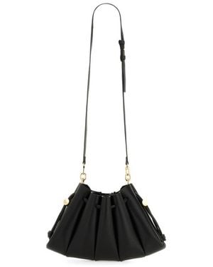 THEMOIRÈ Dafne Drawstring Shoulder Bag - Black