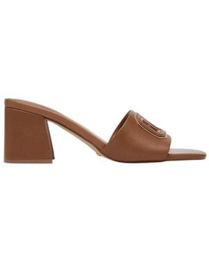 Guess Gals Square-Toe Sandals - Brown