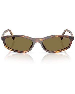 Miu Miu Oval-Frame Sunglasses - Green