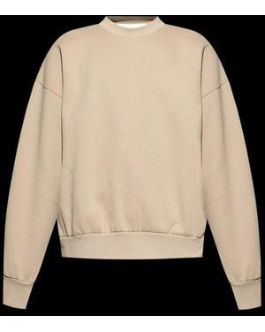 Fear Of God Logo Plaque Crewneck Sweatshirt - Black