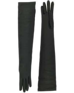 手袋 The Row FW24 'Simon' gloves (7349P52 FGR) The Row | Simon black leather gloves | Savannahs
