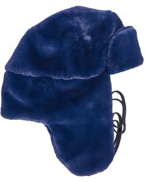 Paul Smith Faux Fur Trapper Hat - Blue