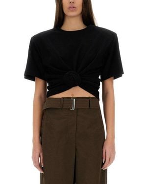 Magda Butrym Knottted T-Shirt For - Black