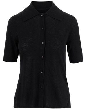 By Malene Birger Dotta Short-Sleeved Cardigan - Black