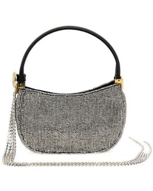 Magda Butrym Vesna Embellished Zip-Up Clutch Bag - Grey