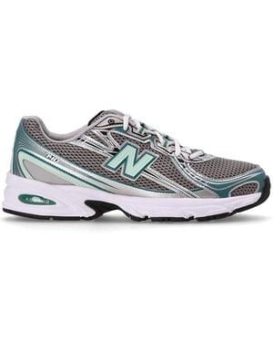 New Balance 740 Lace-Up Sneakers - White