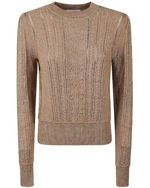 Isabel Marant Kalyn Crewneck Knitted Jumper - Brown