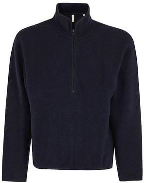 sunflower Half-Zip Sweater - Blue