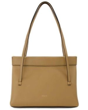 Wandler Joanna Logo-Printed Tote Bag - Brown