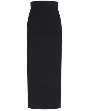 Rick Owens High-Waist Midi Skirt - Black
