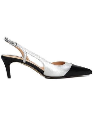 The Seller Two-Toned Slingback Pumps - Black