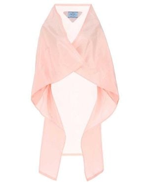 Prada Powder Silk Cape - Pink