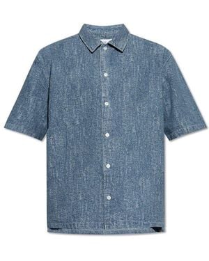 Samsøe & Samsøe Short Sleeve Shirt - Blue