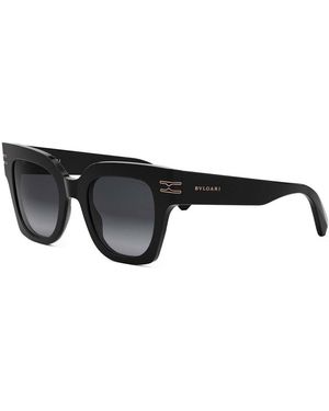 サングラス Bvlgari Bvlgari - BV40046I - 01B - Black BVLGARI B.zero1 BV40046I women Black Oval Sunglasses