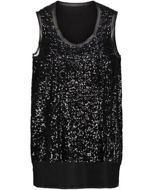 Comme des Garçons Sequin Embellished Top - Black