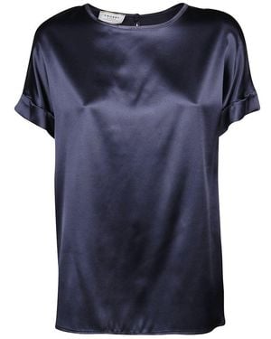 Snobby Sheep Short Sleeve Blouse - Blue