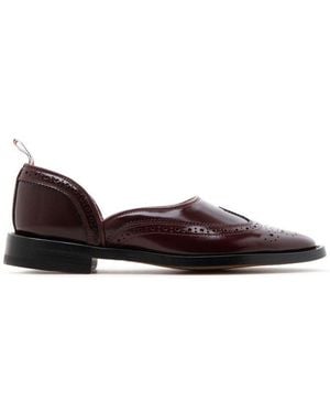 Thom Browne Vitello Wingtip D'Orsay Brogues - Brown