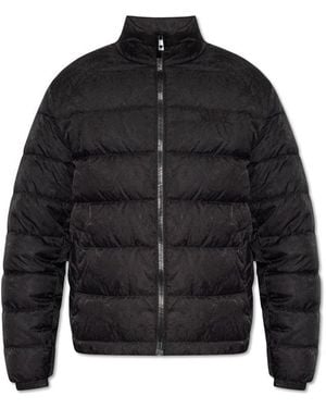 Versace Jacket With Standing Collar - Black