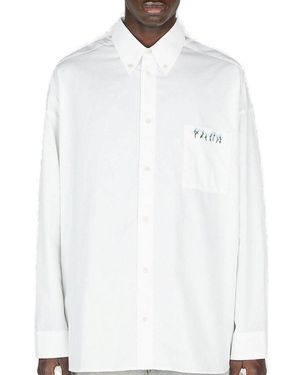 Diomene Classic Poplin Shirt - White