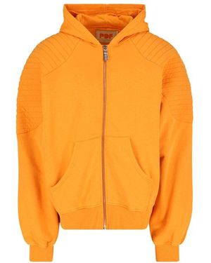 PDF Quilted Hoodie Jacket - Orange
