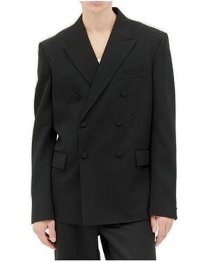 Gucci Double Breasted Tailored Blazer - Black